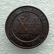 Scotland Masonic Token - Lodge St. Andrew No.215, Strathaven - Scottish Penny