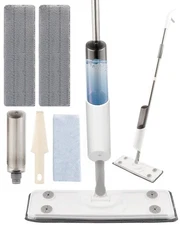 Spray Mop for Floor Cleaning Refillable Bottle with 2 Washable Reusable Micro...