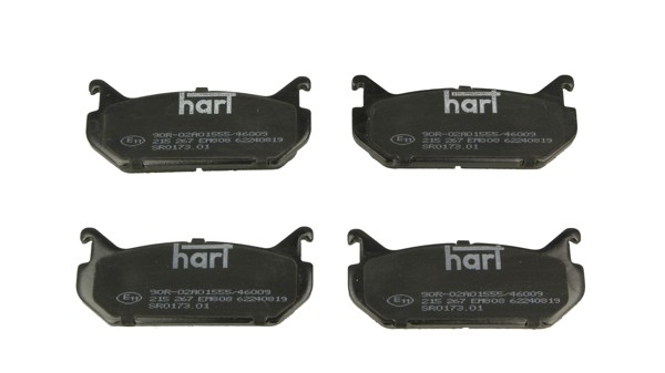 Hinterachse Hart 215 267 Bremsbelagsatz, Scheibenbremse FüR Eunos,Ford Usa,Mazda-image