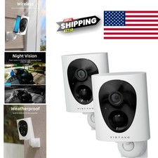 Wireless Outdoor Security Cameras 2K Resolution Battery Powered Night Vision