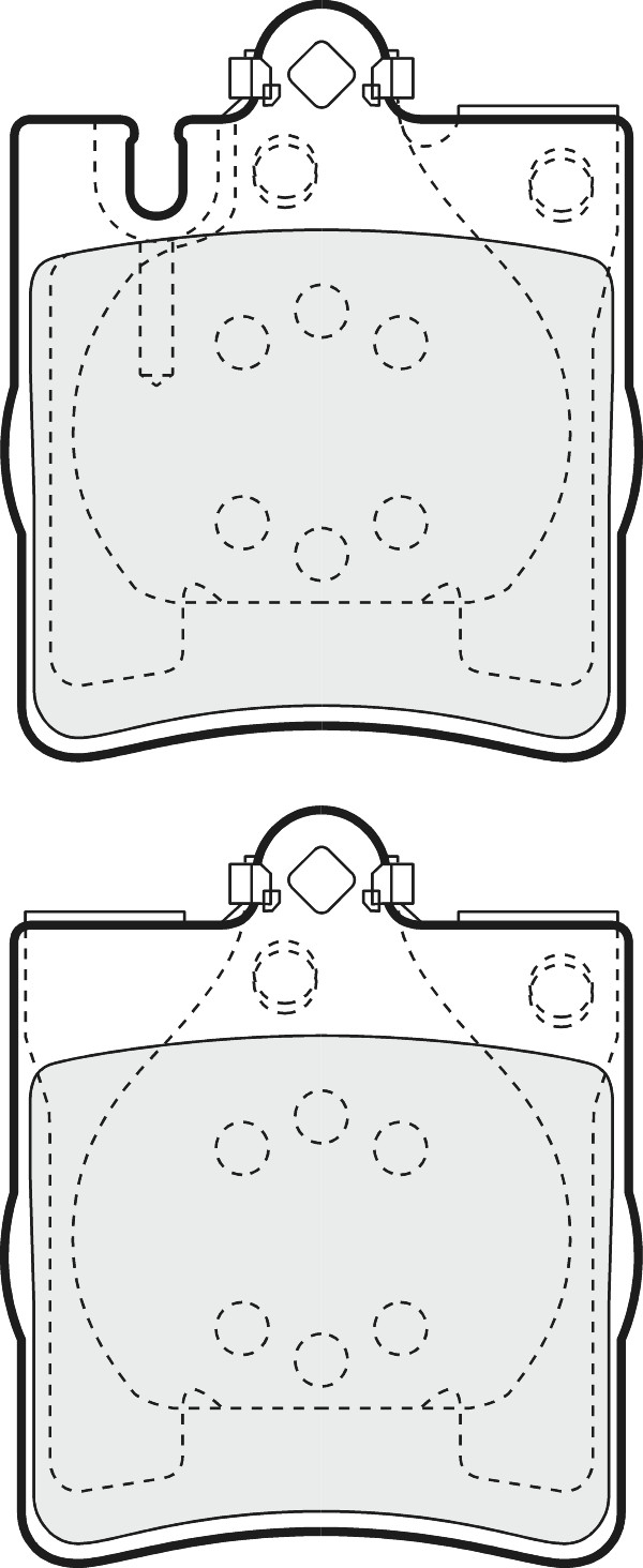 Brake Pads Set fits MERCEDES C270 S203, W203 2.7D Rear 00 to 07 Proformer