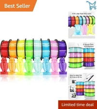 Silk Shiny PLA Filament Bundle 8 Bright Colors 2kg 3D Printing Material