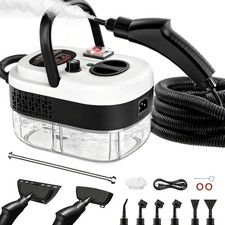 KOLERFLO 2500W Handheld Steam Cleaner – 1200ml Capacity Black and White 
