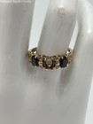 Ring Gold 10 Karat mit Diamanten Größe 8 (ungestempelt - geprüft 9,99 kt) Gewicht 2,6 g