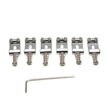 11.3mm Steel Vintage Style Guitar Tremolo Bridge Saddles Stratocaster Chrome