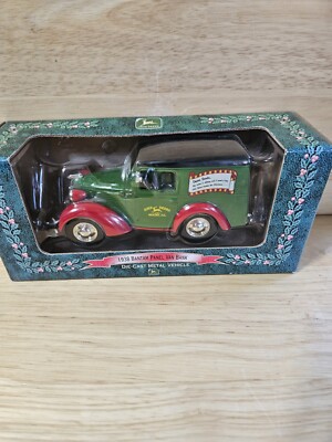 Ertl John Deere 1938 Bantam Panel Van Bank Diecast ''Dear Santa'' Christmas NIB