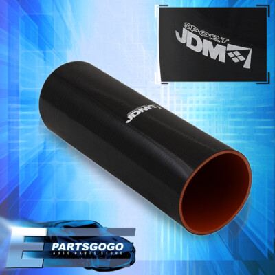 3'' 76MM Straight 12'' Long 3PLY Silicone Coupler JDM Turbo Hose Piping Air Intake