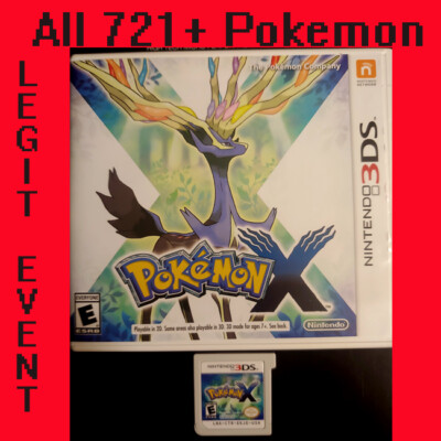 Pokemon X  Loaded With All 721 + 120+ Legit Events Pokemon Unlocked COMPLETE 3DS