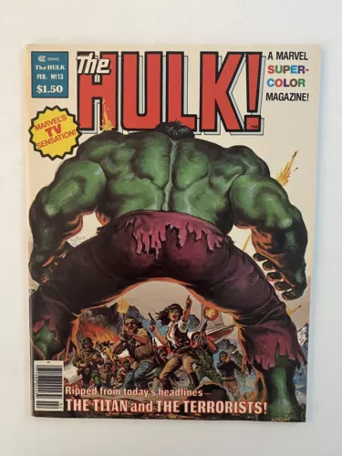 1979 The Hulk Magazine #13 Vintage 1st Bill Sienkiewicz Art Moon Knight February