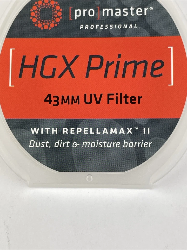 Promaster #6676 Professional HGX Prime 43mm UV Filter w/Repellamax II New In Box - Image 2 of 4