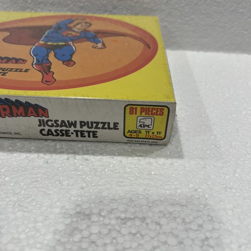 Superman Jigsaw 81 Piece Puzzle Original Sealed Packaging Vintage 1973 - Picture 6 of 12