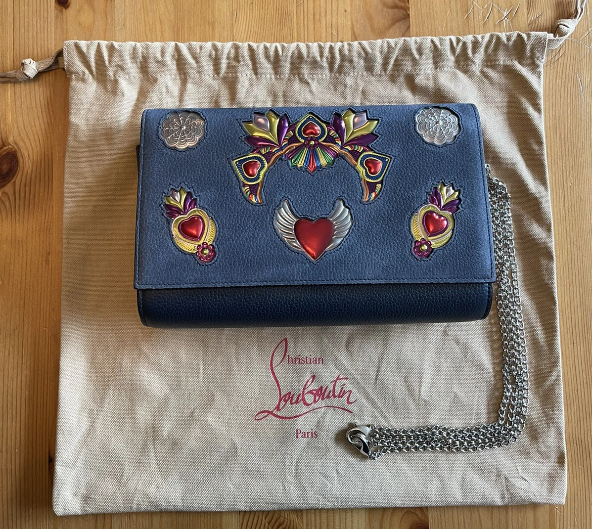 Christian Louboutin Ltd Edition Mexiloubi Paloma Clutch Shoulder Hand Bag | eBay