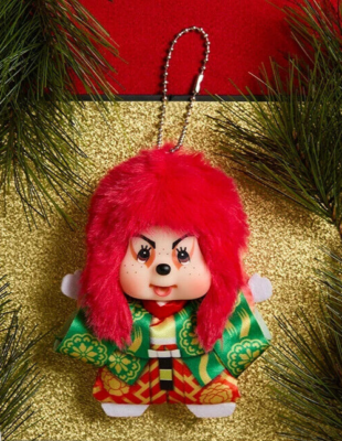 Sekiguchi Monchhichi x Kabuki SS Large Face Keychain Renjishi Lion