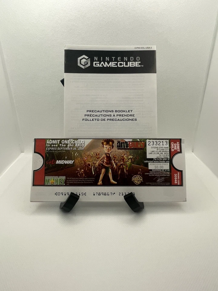 The Ant Bully (Nintendo GameCube, 2006) Game & Manual W/ Ticket  - Tested - Image 4 of 4