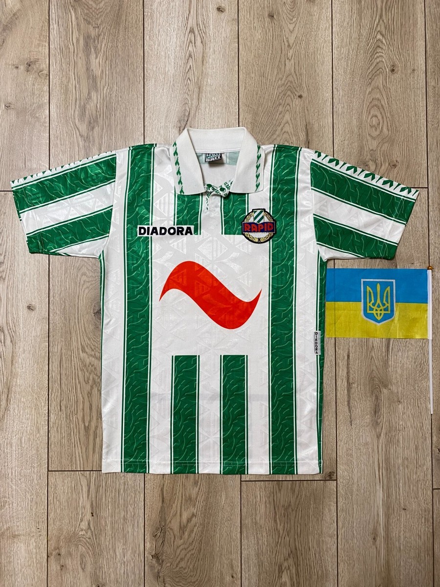 ビンテージ オーストリア ラピドウィーン ユニフォーム フットボール RAPID WIEN 1996 1998 HOME FOOTBALL SHIRT SOCCER JERSEY RETRO
