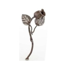 Rosa con foglie fiore ornamentale in ferro battuto in acciaio decorazione gia...