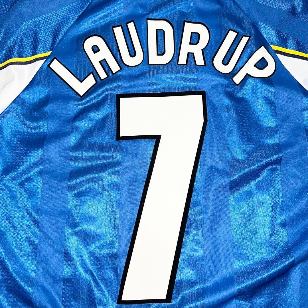 激レア❗️ラウドルップ　チェルシーFC LAUDRUP 7番 97-99 home Brian Laudrup 7 M Chelsea FC 1998 Home Football Shirt Jersey