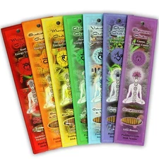 Incense Sticks 7 Chakra Healing Incense set 70 sticks Handmade Prabhuji's Gifts
