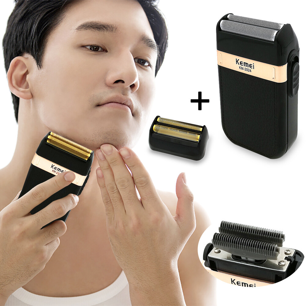 Kemei KM2024 Electric Shaver USB Reciprocating Blade Razor Hair Clipper Trimmer eBay