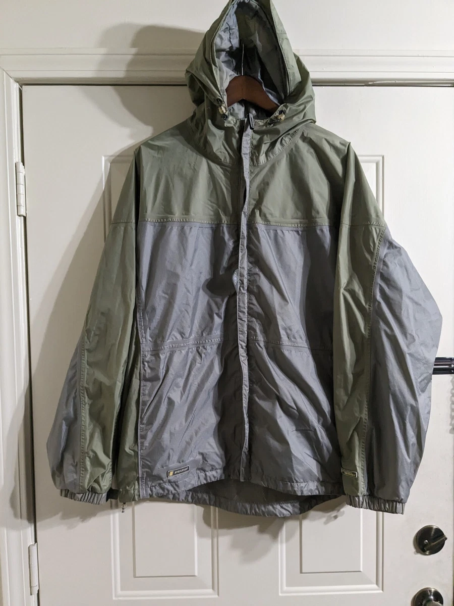 Stearns Dry Wear Green/Grey Fishing/Outdoors Waterproof Jacket