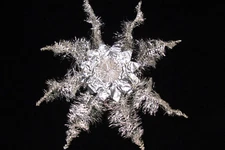 Vintage Metallic Corsage Tinsel STAR 9" TREE Topper Christmas Ornament Germany