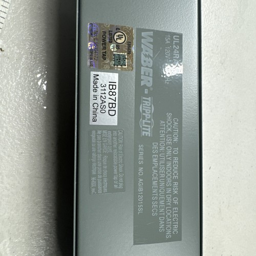 BANDE D'ALIMENTATION INDUSTRIELLE TRIPP LITE MASTER-POWER UL24RA-15 6 SORTIES - Photo 5/10
