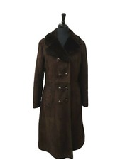 Vintage House Of Frazer Sheepskin Coat Size 10 Eu38 Specialist Dry Cleaned