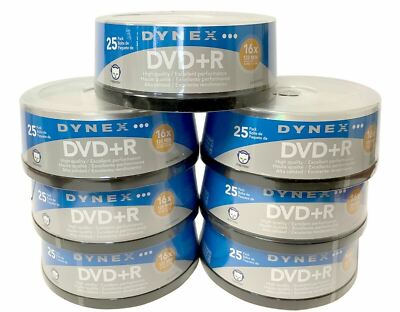 NEW Dynex DX-DVDPR25 175-Pack 16x DVD+R Disc Spindle Digital Media ...