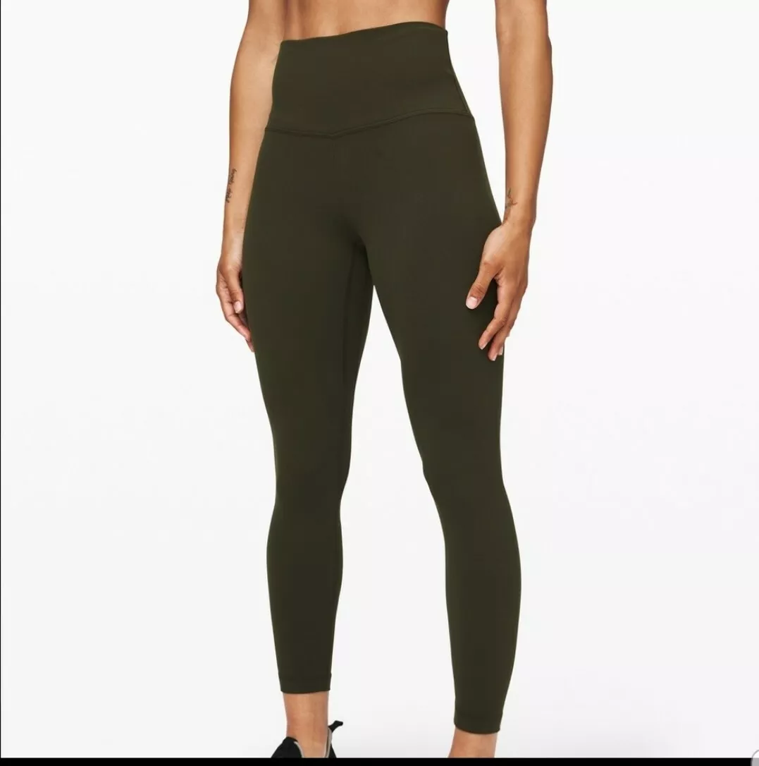 NEW LULULEMON ALIGN LEGGINGS 25 7/8 DARK OLIVE (MULTIPLE SIZES)