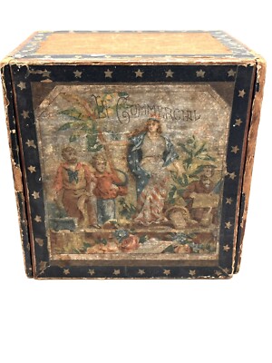 Old Cigar Box-ABACO-Londres Grande-La Commercial-Inside Abaco Label Torn-READ
