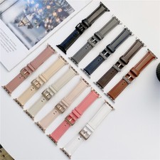 Genuine Leather Band Strap for Apple Watch 11 10 9 8 7 6 SE 41/42/44/45/46/49mm
