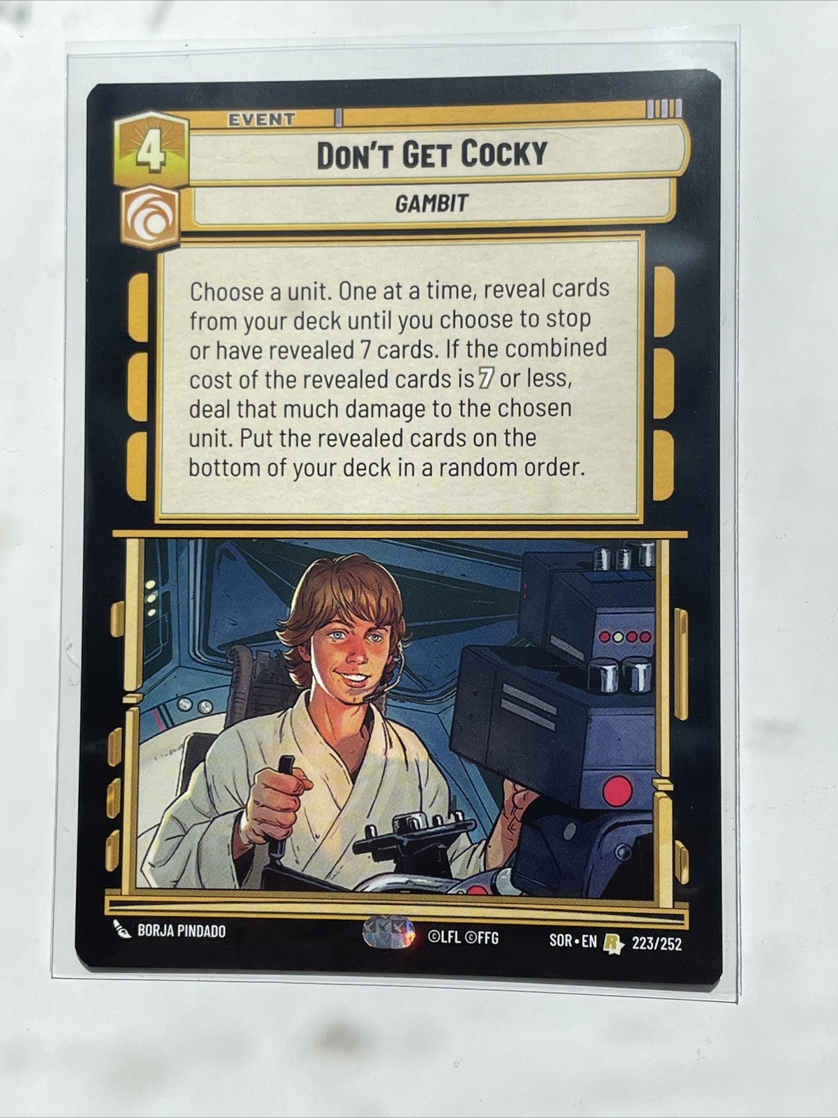 Don't Get Cocky - SOR 223 NM - Star Wars Unlimited