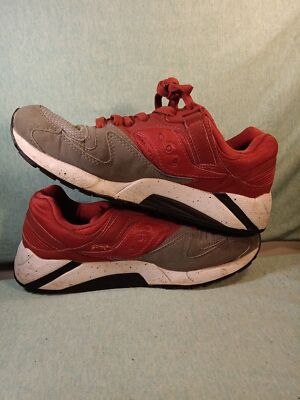 Saucony Grid 9000 Men's scarlet and gray Sz 8.5