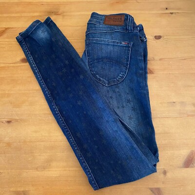Tommy Hilfiger Sophie Star Print Jeans Blue Denim Slim Women's