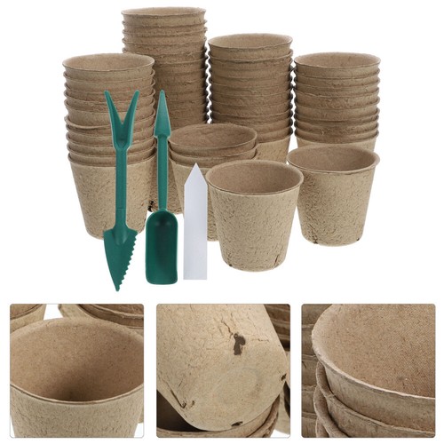 Nursery Pot Set Small Planting Pots Plants Planter Starter Paper Flowerpot