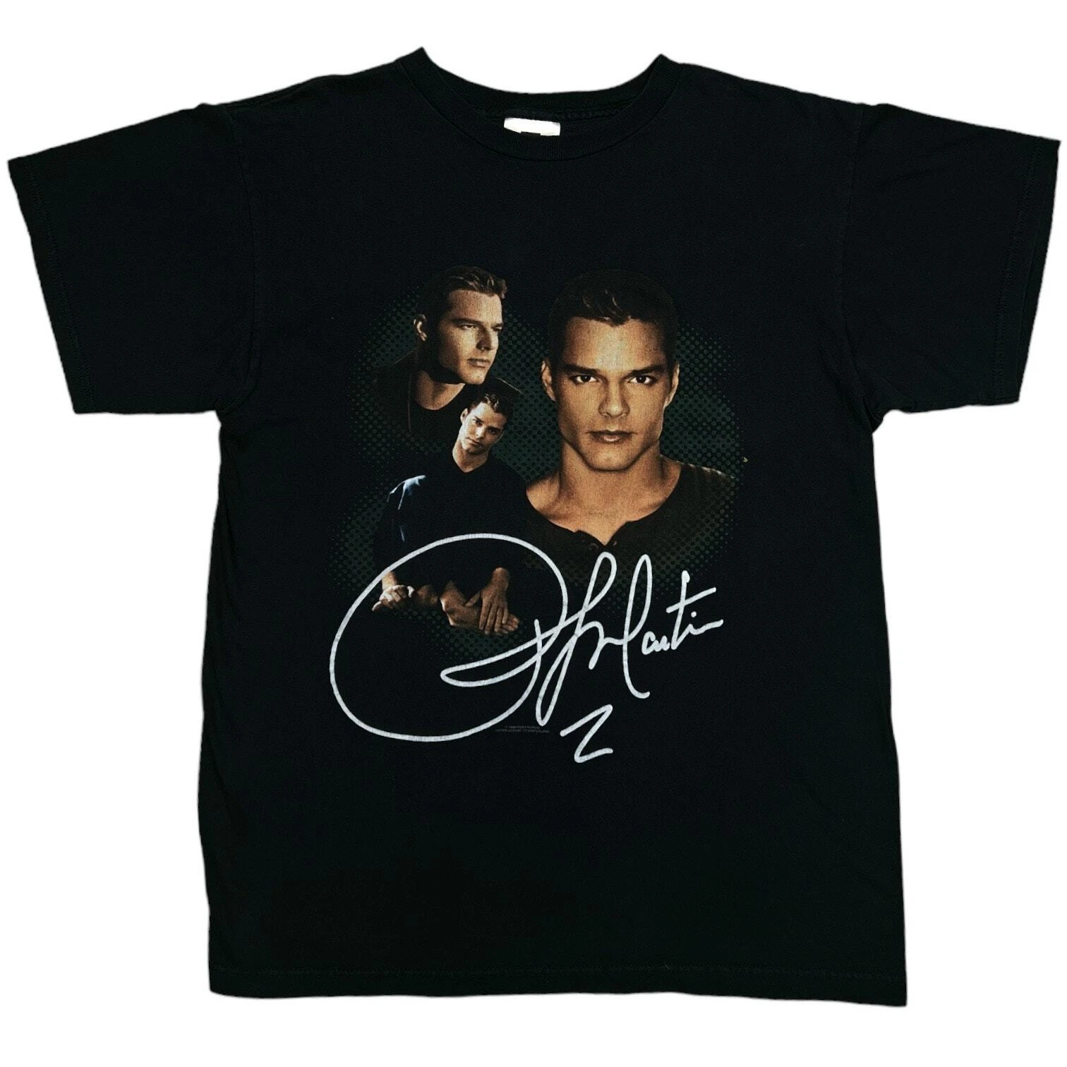 Vintage 1999 Ricky Martin Signature Tee - Picture 1 of 4
