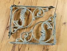 12 Cast Iron MERMAID Brackets Garden Braces Shelf Bracket Corbel Beach Nautical