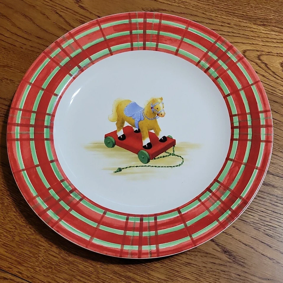 Decorative Set of 4 Sakura CHRISTMAS MORNING  8.25"  Salad Dessert Plates - Image 4 of 4