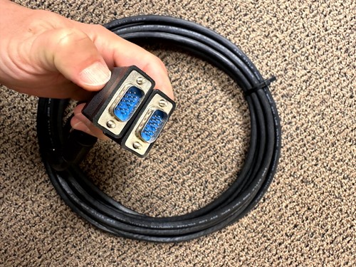 VGA Monitor Cable Male To Male, Heavy Duty Shielded, 30ft - Picture 2 of 3
