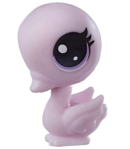 Littlest Pet Shop Pink Swan (2018) Hasbro Mini Waage Spielzeugfigur - Bild 2 von 2