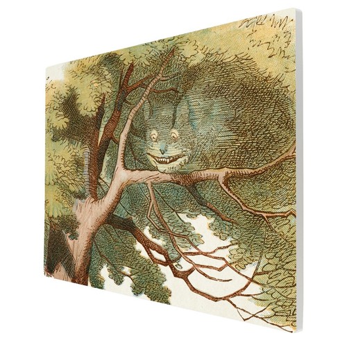 Alice In Wonderland "Cheshire Cat" Ceramic UV Printed Picture Tile 30 x 20cm - Picture 5 of 6