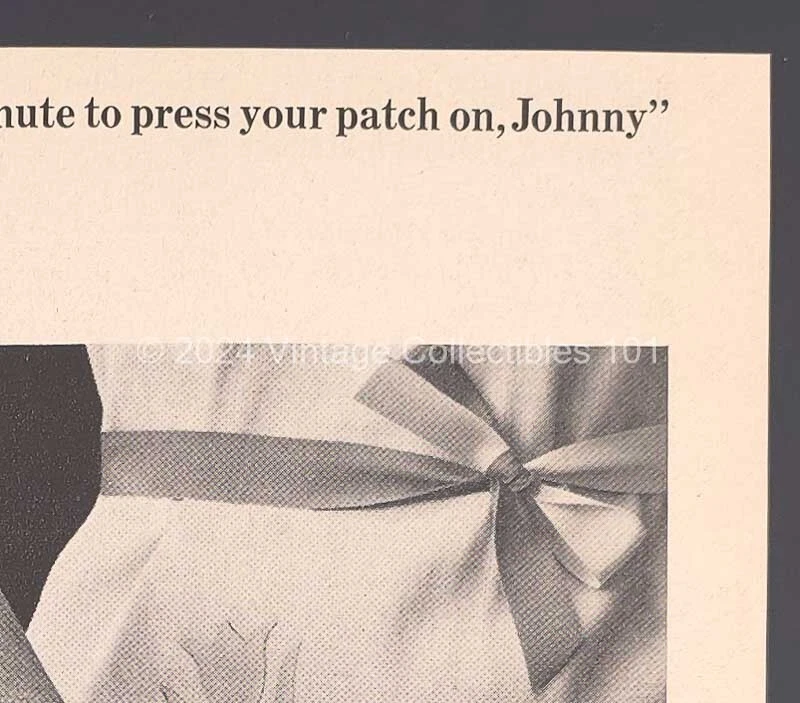 1962 Bondex Jean Patches Little Boy's Ripped Pants照片艺术装饰印花广告 — 第 4/4 张图片