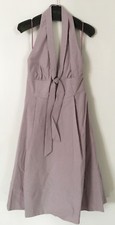 Authentic MNG Mango Halter Mauve/White Dress NWT