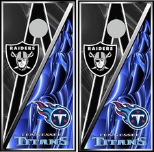 raiders titans 0517 cornhole board vinyl wraps