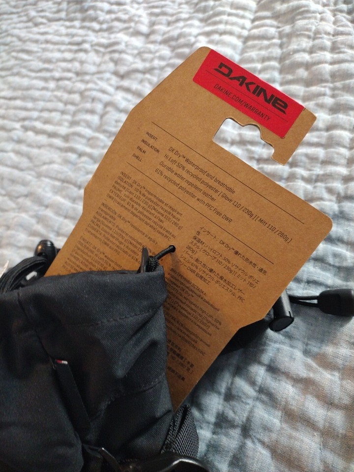 Dakine Tahoe Winter Ski Snowboard Gloves Women's Size Medium Black eBay