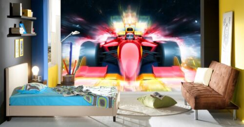 3D Racing Car Cool G115 Transport Wallpaper Mural Self-adhesive Removable Wendy - Picture 3 of 7