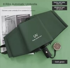 Ombrello Pieghevole Antivento Pioggia Sole anti UV Automatico Portatile Leggero