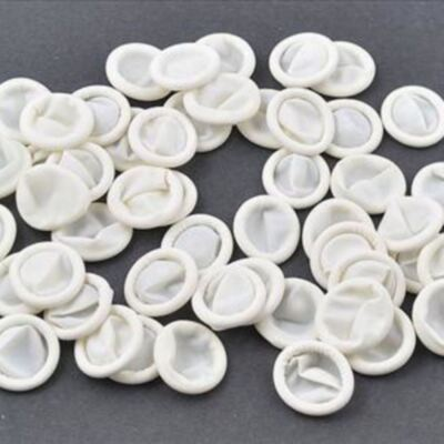 #ad 100pcs Rubber Disposable Latex Finger Cots Anti Static Finger Stall 2inch OB $8.99