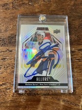 Mathew Barzal IP Signed Upper Deck Allure Card Psa Dna Autographed Islanders