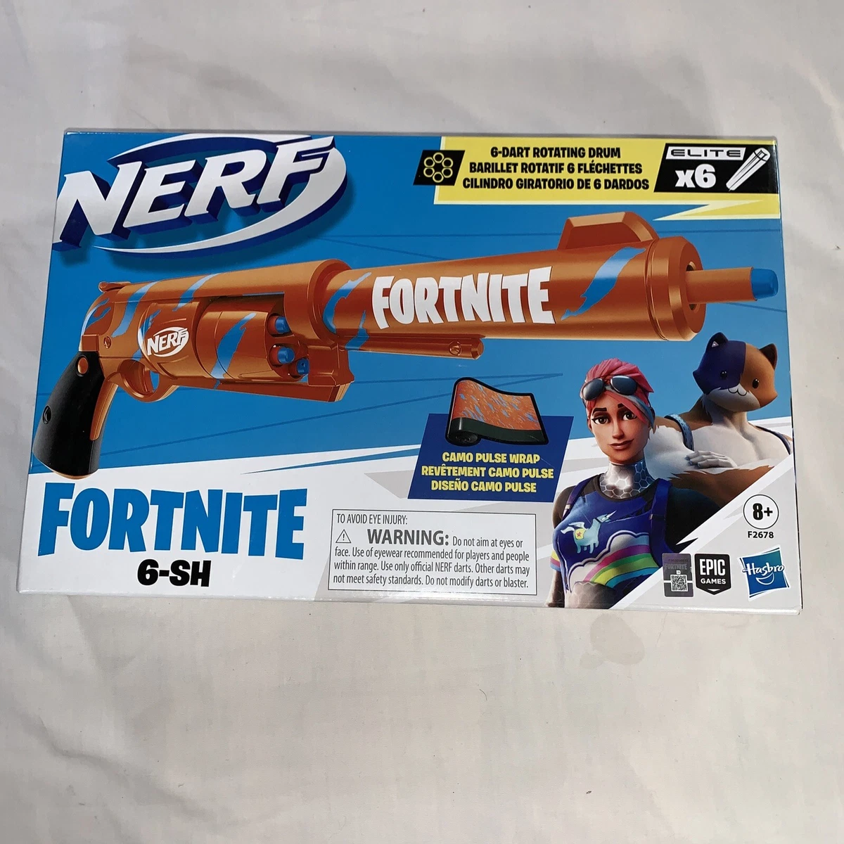 Lança Dardos Nerf Fortnite 6 SH - Hasbro